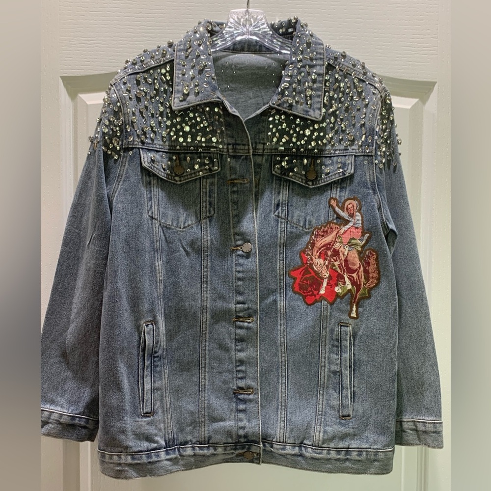 Fun Rodeo Quincy denim jacket. NWOT